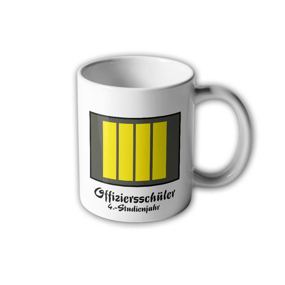 NVA UTV Offiziersschüler 4 Studienjahr Tasse Schüler Dienstgrad DDR #30511