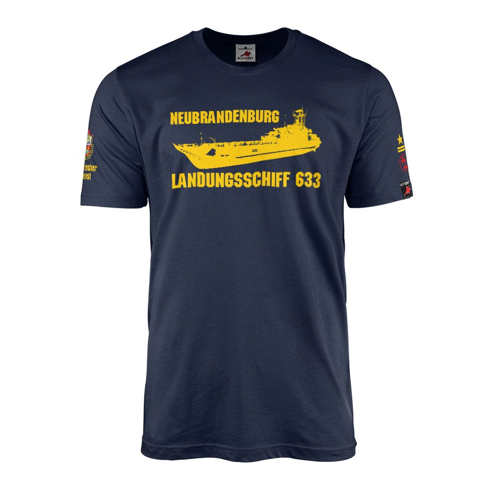 T-Shirt Landing Ship 633 Neubrandenburg 1. LSB Peenemünde Staff Sailor Rank NVA #46974