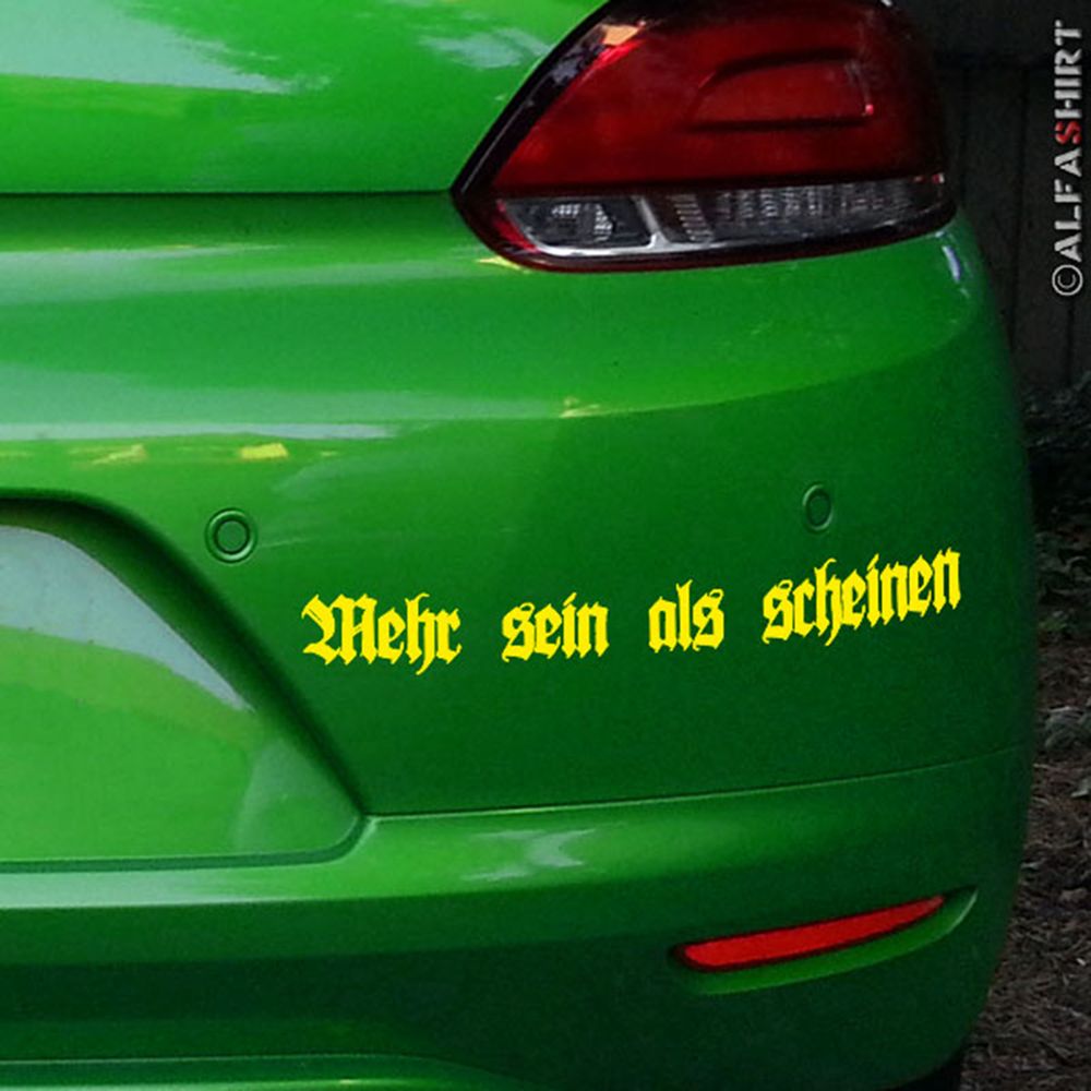Aufkleber/Sticker Mehr sein als scheinen Spruch Preußen Schlieffen 30x7cm #A370