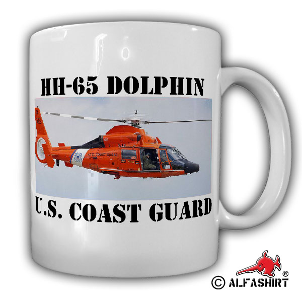 HH-65 Dolphin Helicopter Hubschrauber U.S. Coast Guard Küstenwache Tasse #15398