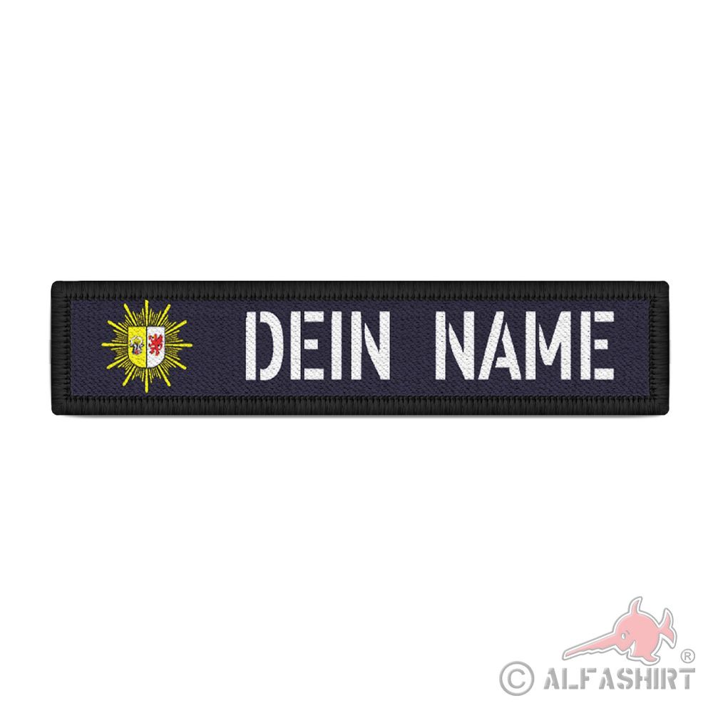 Patch name tag Police Mecklenburg Western Pomerania Velcro strip uniform # 37760