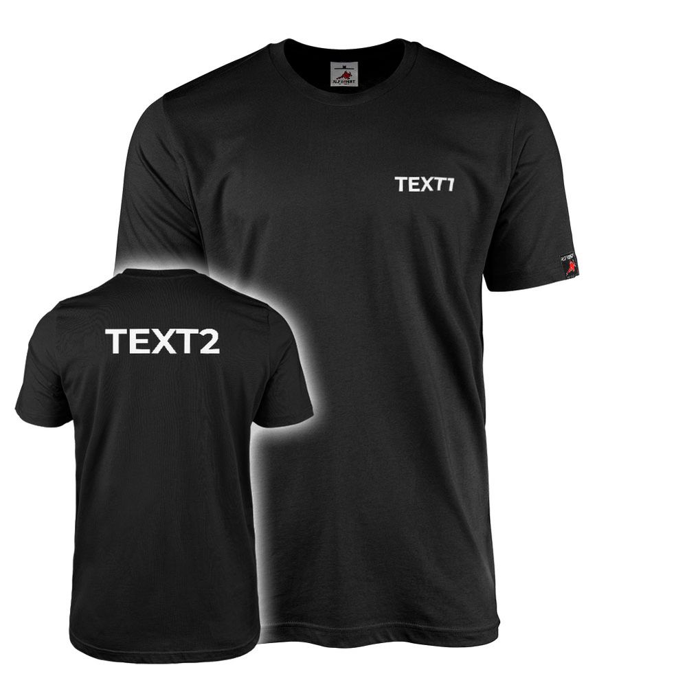 T-Shirt personalisiert Wunschtext Druck Statement Gruppe Verein Spruch #46503