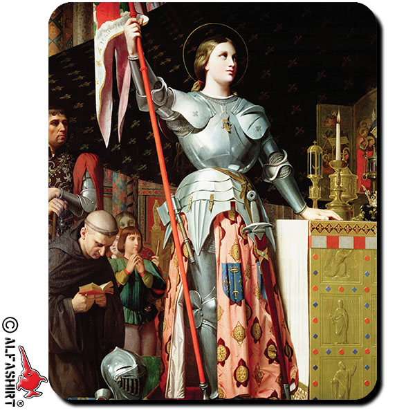 Jeanne D'Arc Jungfrau Orléans Nationalhelden Heilig Pius X Mauspad #16195