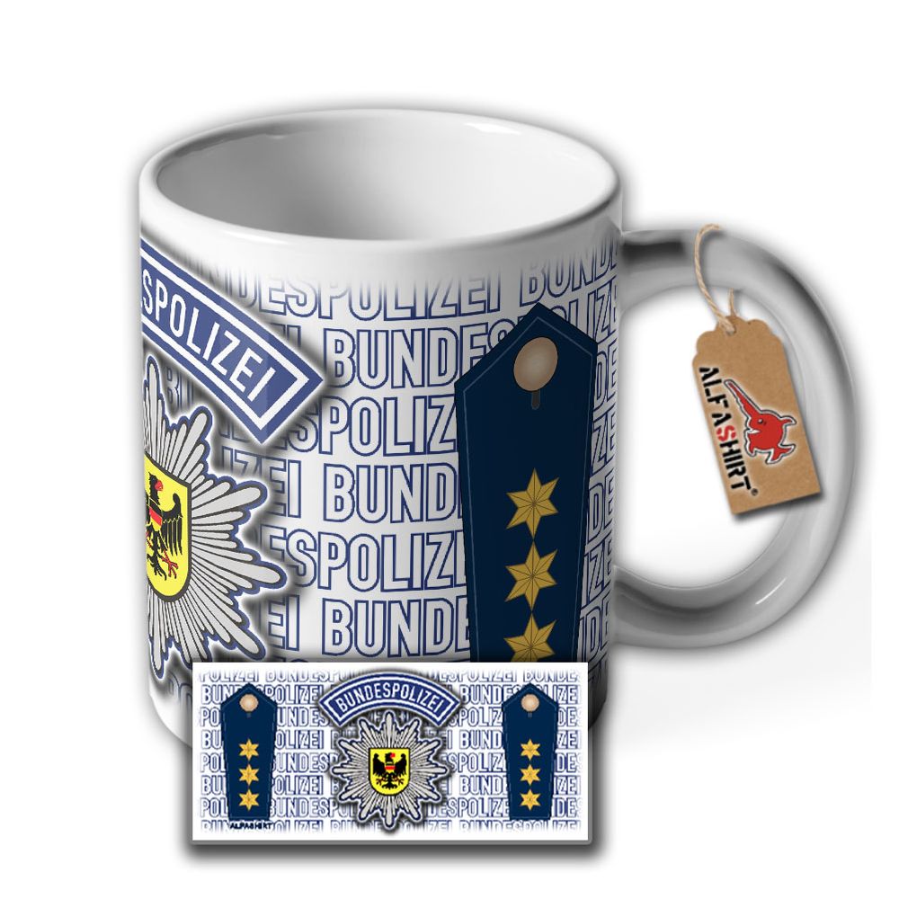 Polizeidirektor BPOL PD Polizei Direktor Abzeichen Abteilung Chef Tasse #29148