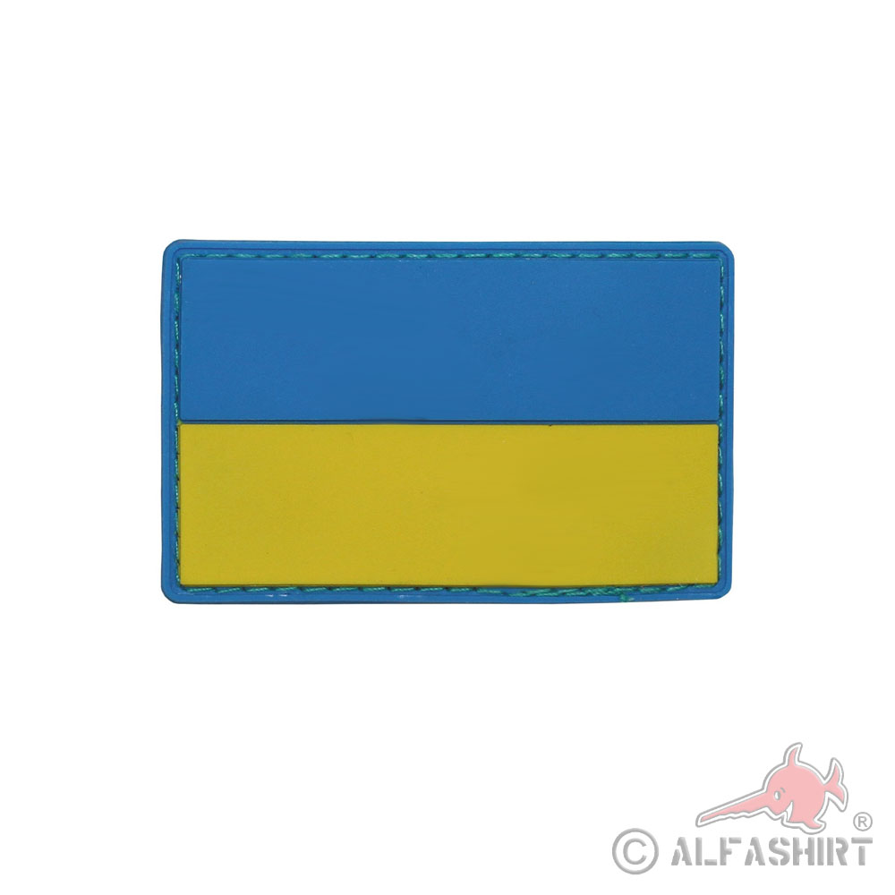 3D Patch Ukraine Kiew Fahne Flagge Abzeichen Aufnäher 8x5cm #37012