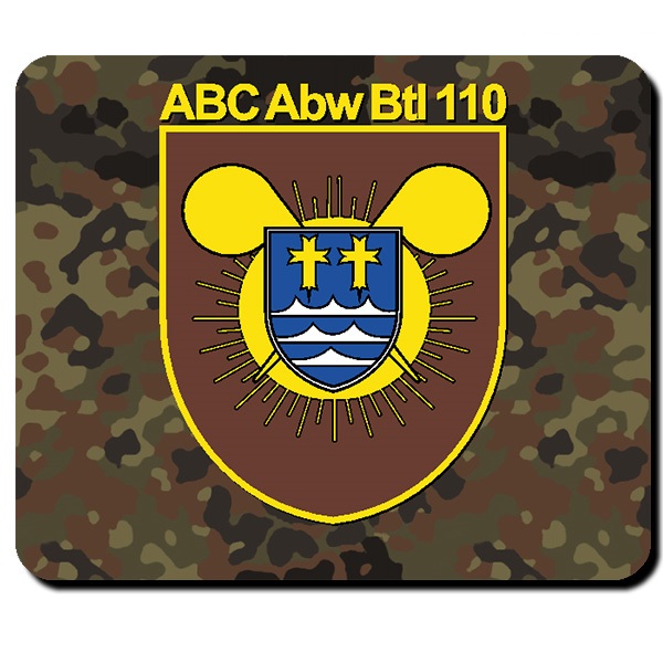 ABC Abw Btl 110 Defense Battalion Bundeswehr Bund Bw Badge - Mouse Pad # 11078