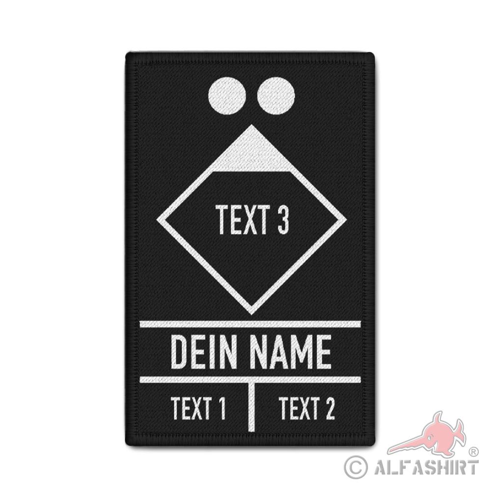 Patch Feuerwehr Taktische Zeichen personalisiert Gruppenführer Zugfürer #40612