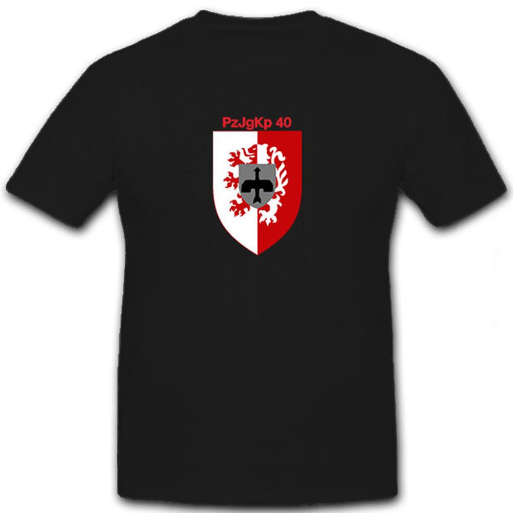 PzJgKp 40 Panzerjägerkompanie Bundeswehr TOW Wappen Kassel - T Shirt #12666