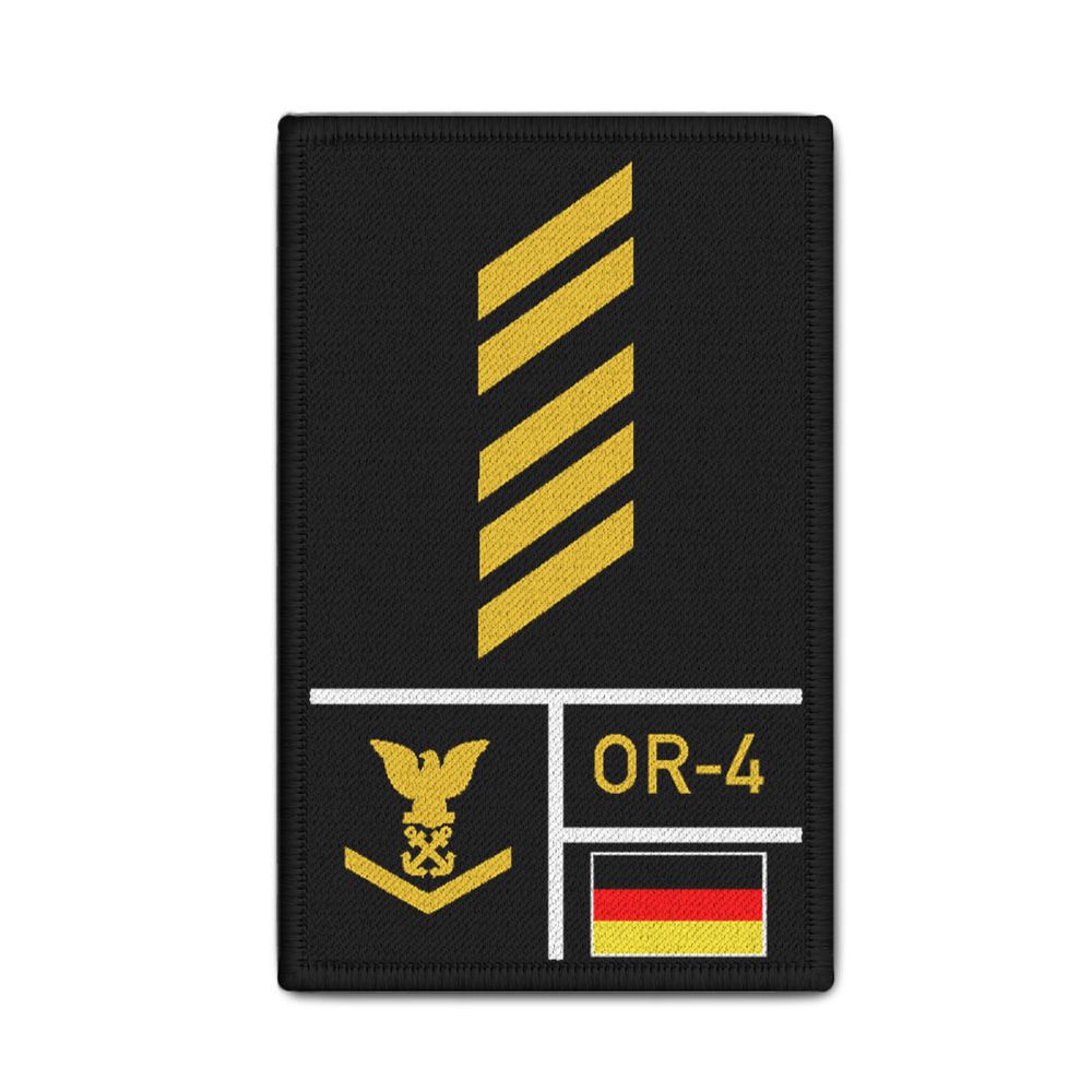 Rank Patch Bundeswehr Heer Luftwaffe Marine Schwarz #BW-Patch