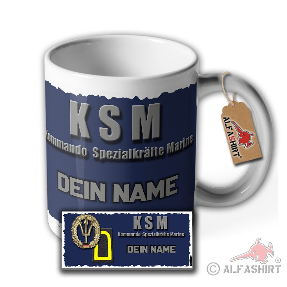 Tasse KSM Obermaat Personalisiert Marine Tiefwasserhafen Ostsee #35727