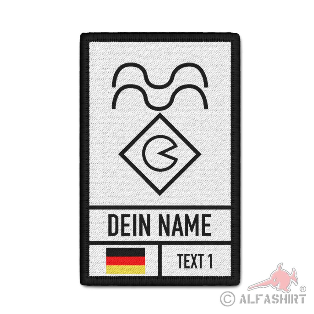 Rank Patch 9.8x6cm personalized water rescue water rescue fire brigade #42143
