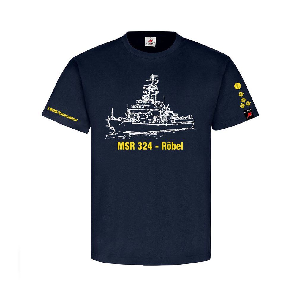 MSR 324 Röbel Kommandant NVA Volksmarine KptLtn DDR T-Shirt #31475