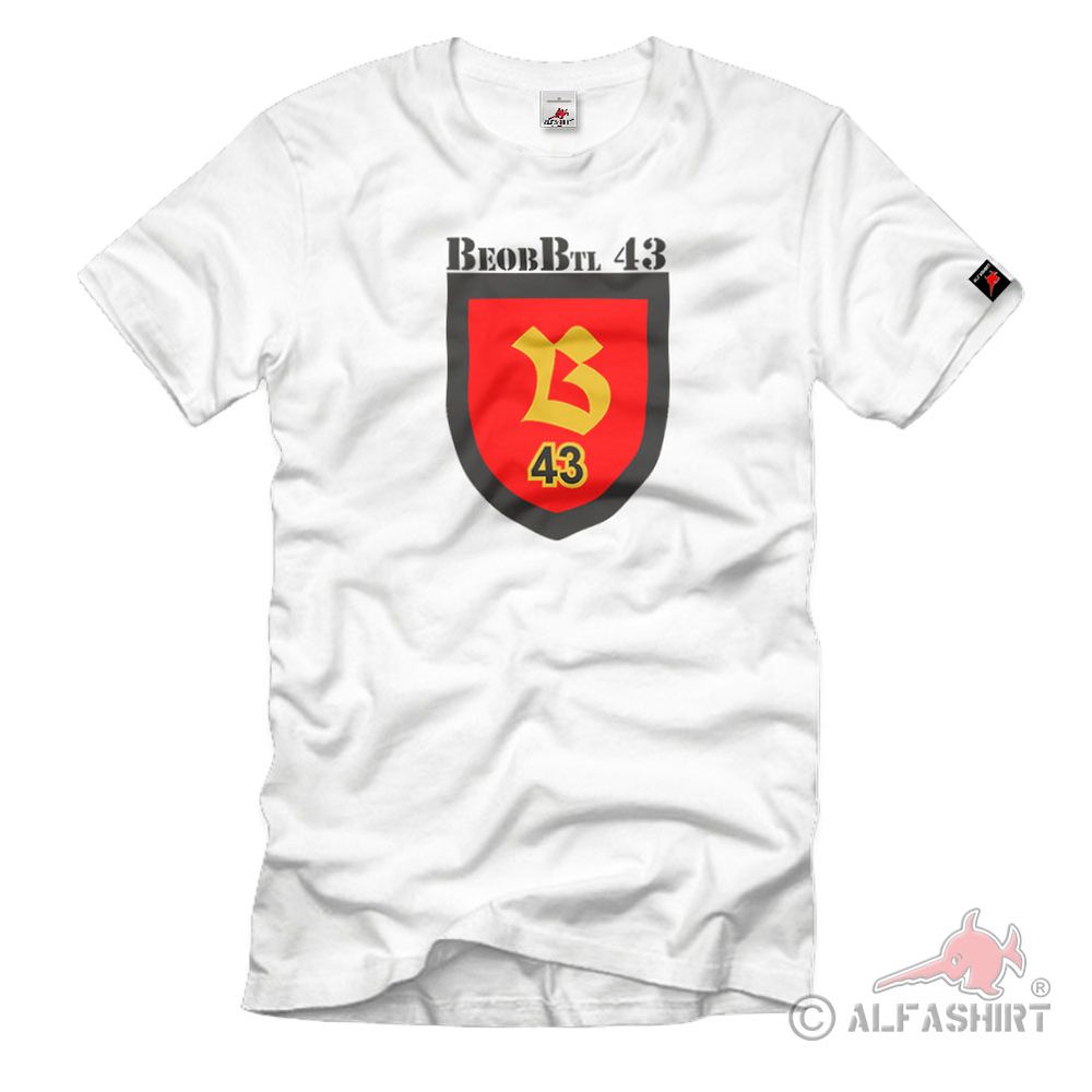 BeobBtl 43 Observer Battalion Military Bundeswehr Unit T-Shirt#2649