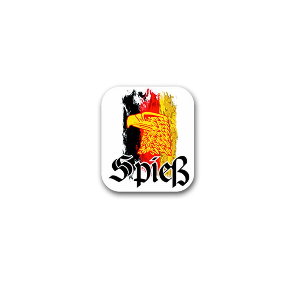 Sticker Germany spit eagle black red gold company 6x7cm A3090