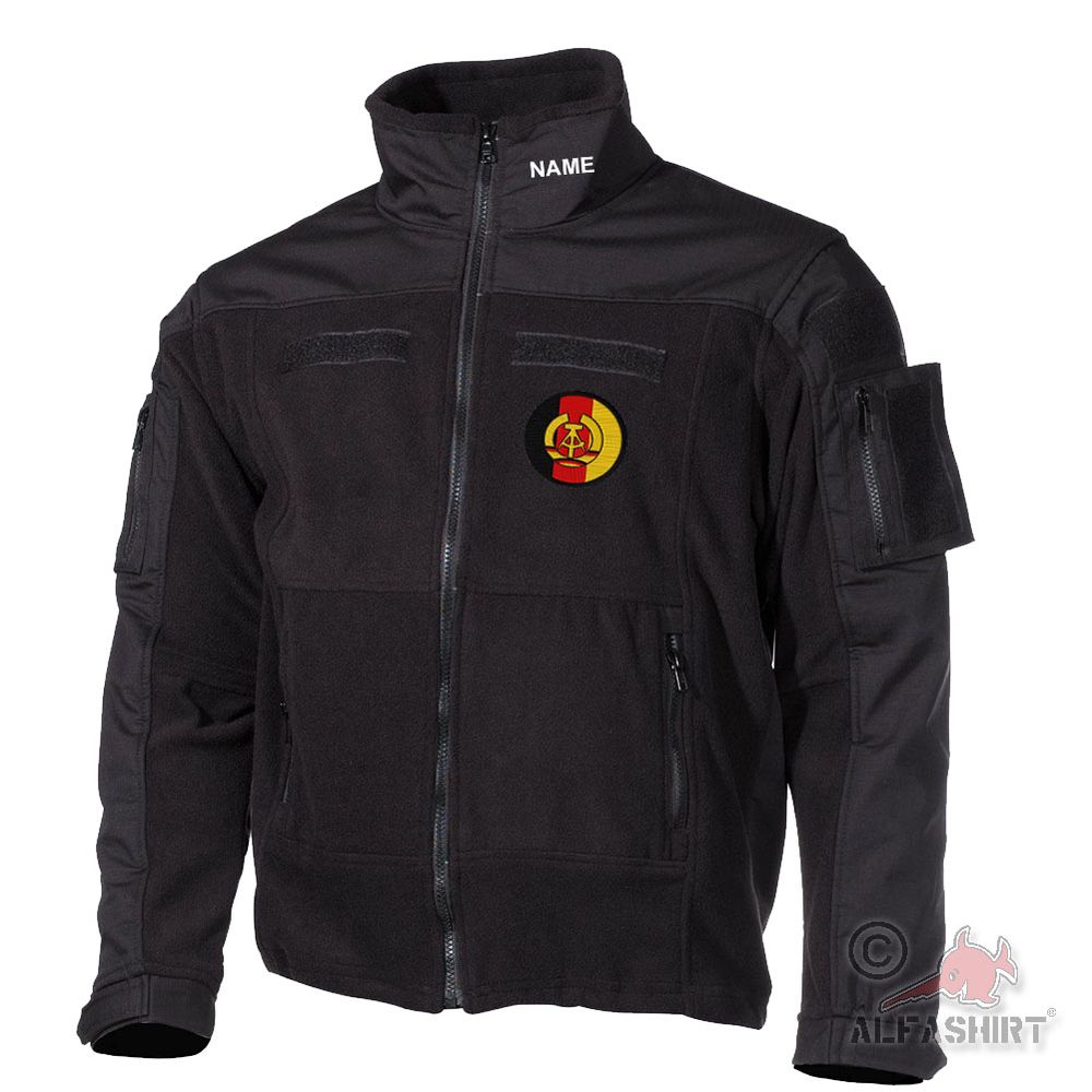 Fleecejacke GESTICKT Wappen Abzeichen NVA Nationale Volksarmee #45857
