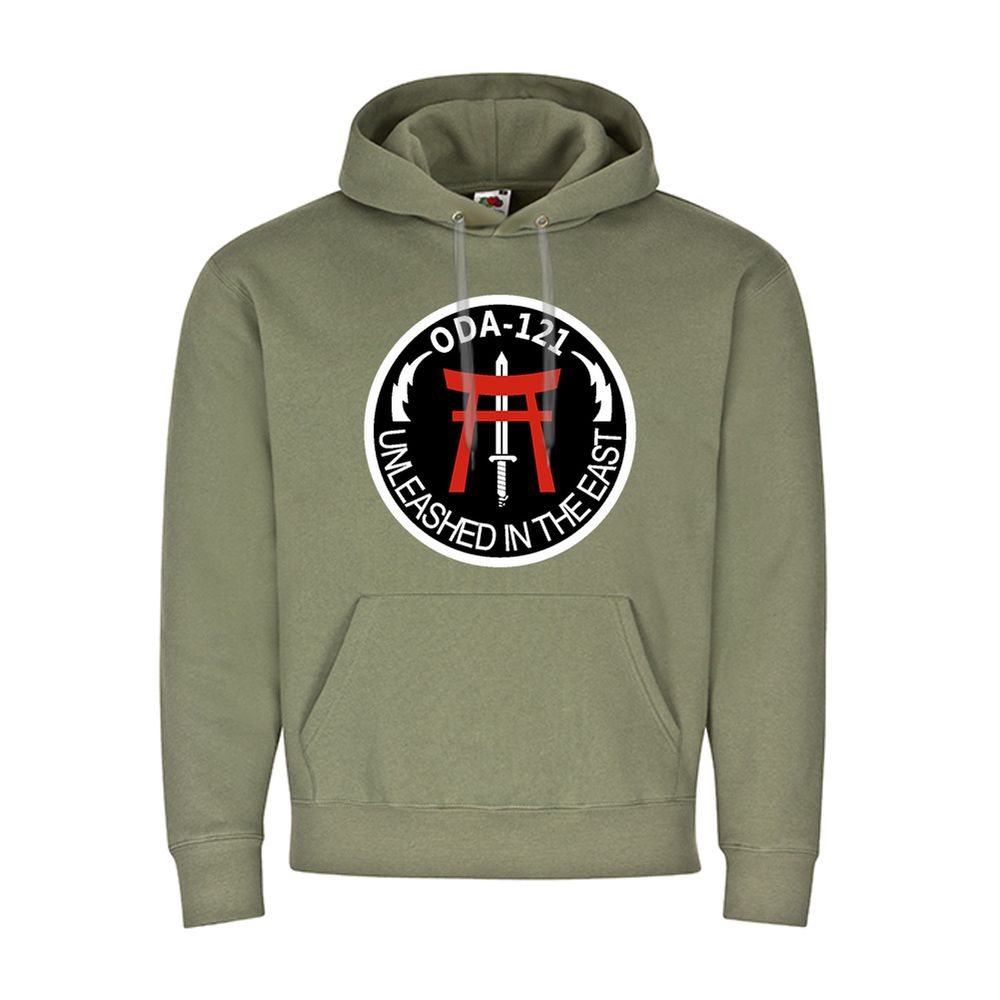 ODA-121 Unleashed in the east - Military Badge Hoodie Co B 1st Battalion #20904