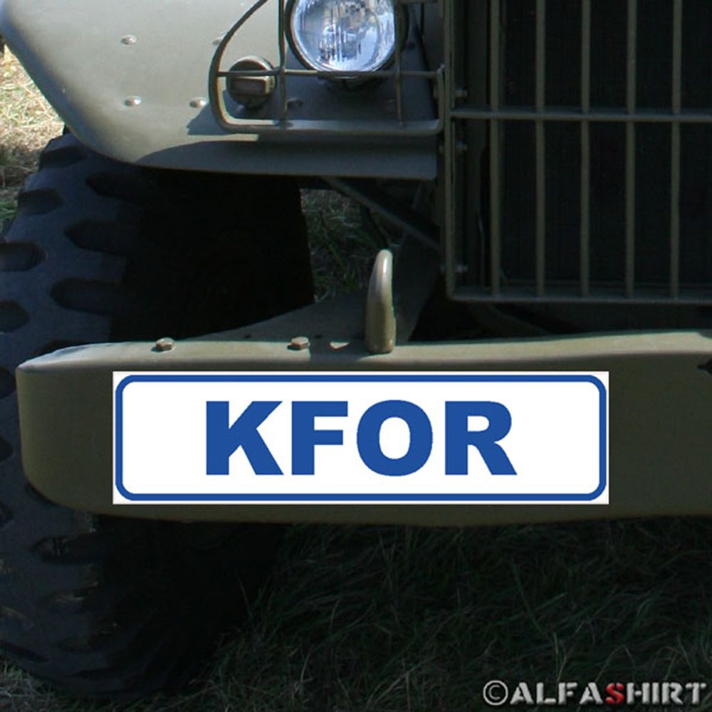 Magnetic shield KFOR Kosovo Forces Albania Yugoslavia Use BW Bundeswehr # A343