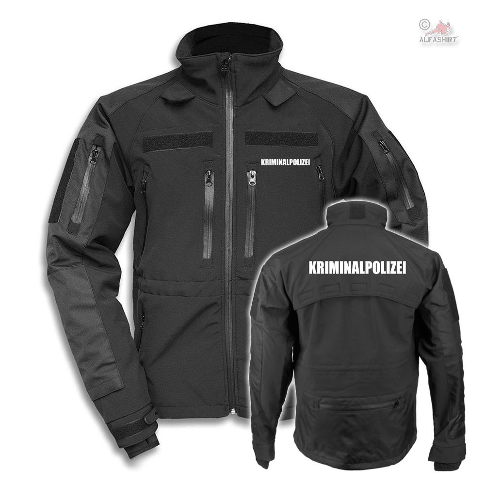 Tactical Softshell Jacke Polizei Kriminalpolizei Kripo Kriminaldienst #43859