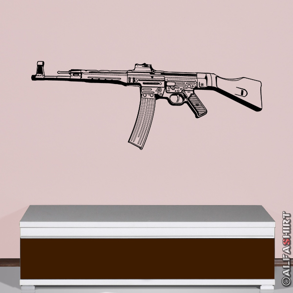 StG44 assault rifle 44 wall decoration sticker wall decal 45x116 cm # 5848