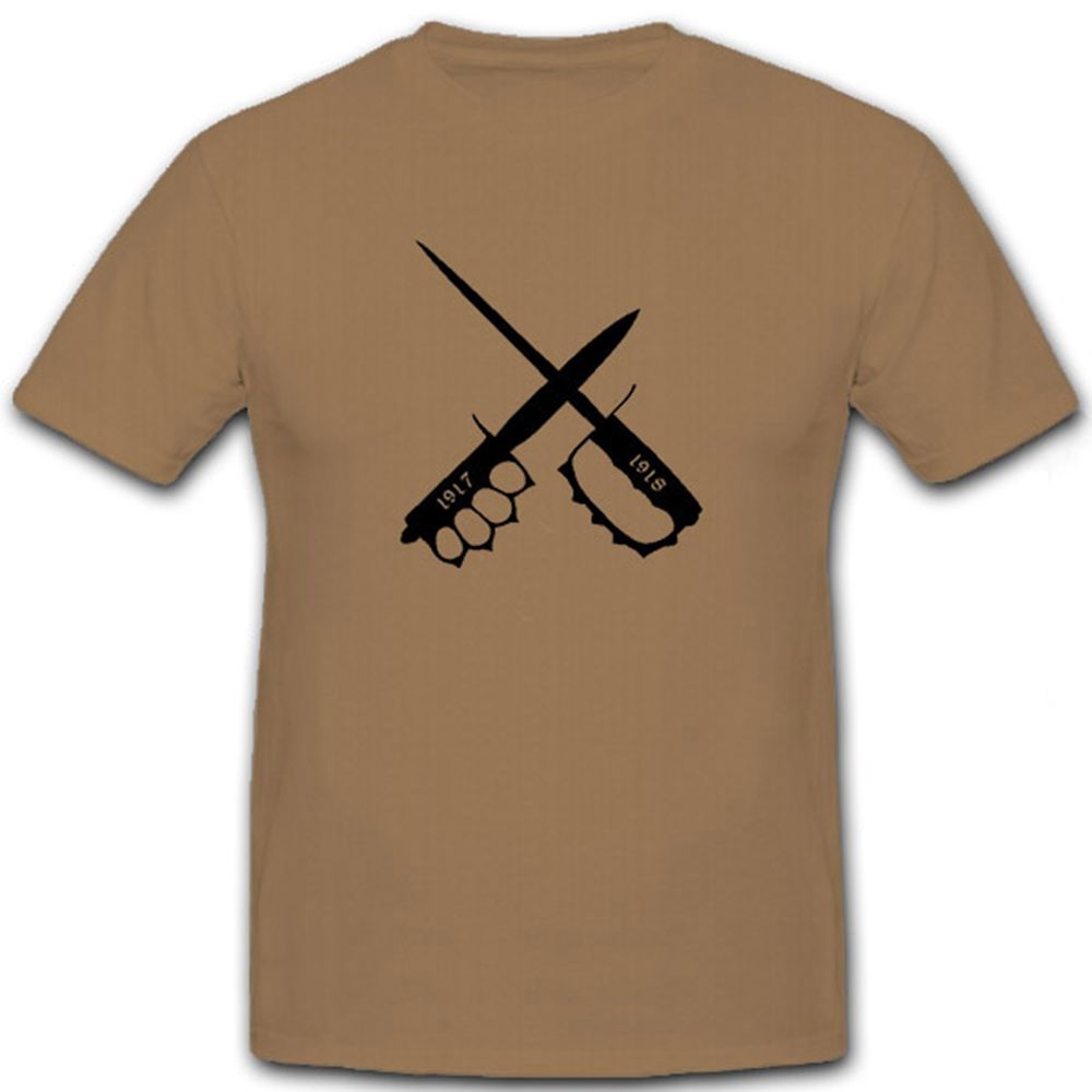 Amerikanische Grabendolche 1917 1918 Wk- T Shirt Herren khaki #6852