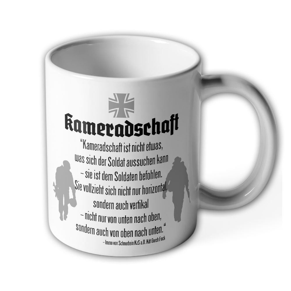 Tasse Kameradschaft Bundeswehr Kameraden Kamerad BW Heer Marine #26156