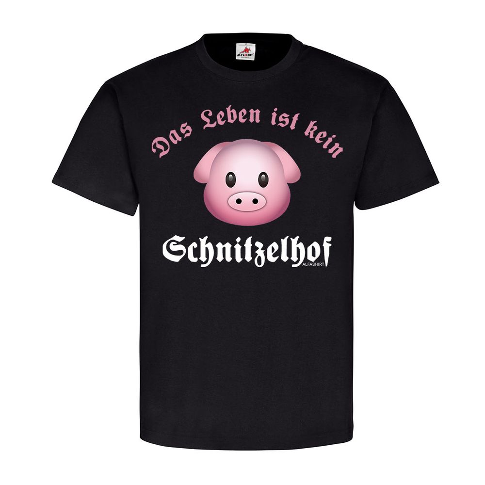 Das Leben ist kein Schnitzelhof Wiener Schnitzel XXl Fun Spaß Humor Ferkel#22397