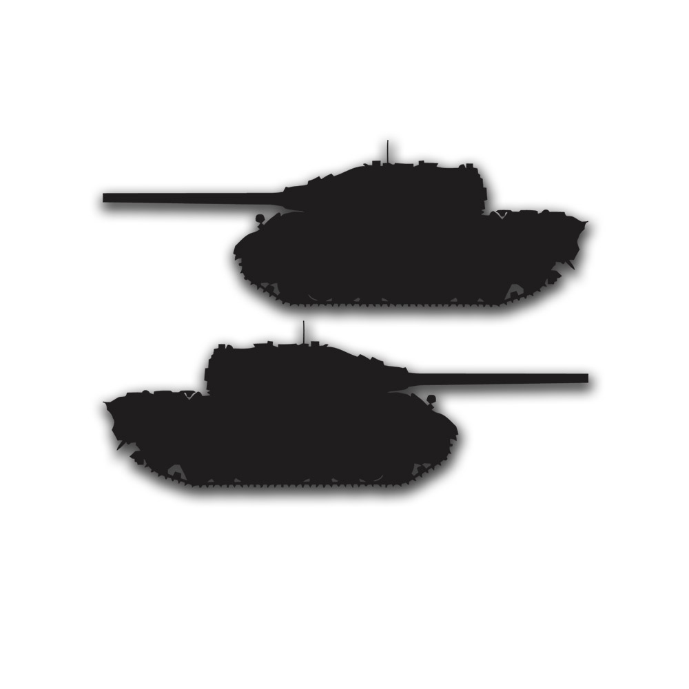 Jagdtiger Duo Sticker Jagdpanzer VI Jagdtiger Tank 2x 15x5cm A5093