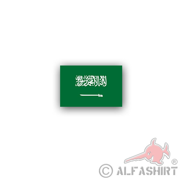 Sticker Saudi Arabia Flag Monarchy Middle East Riyadh 5x7cm A3007