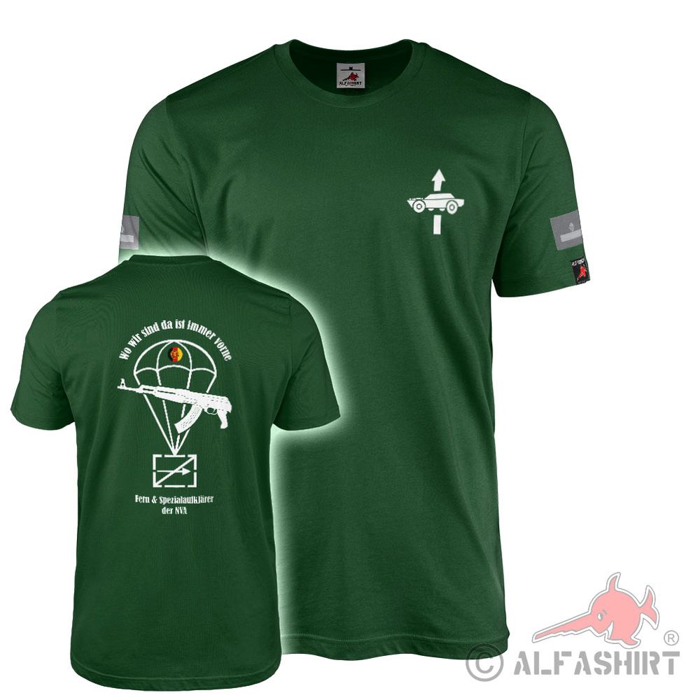 T-Shirt DDR NVA Fernaufklärer Spezialaufklärer Volksarmee Fallschirmjäger #41790