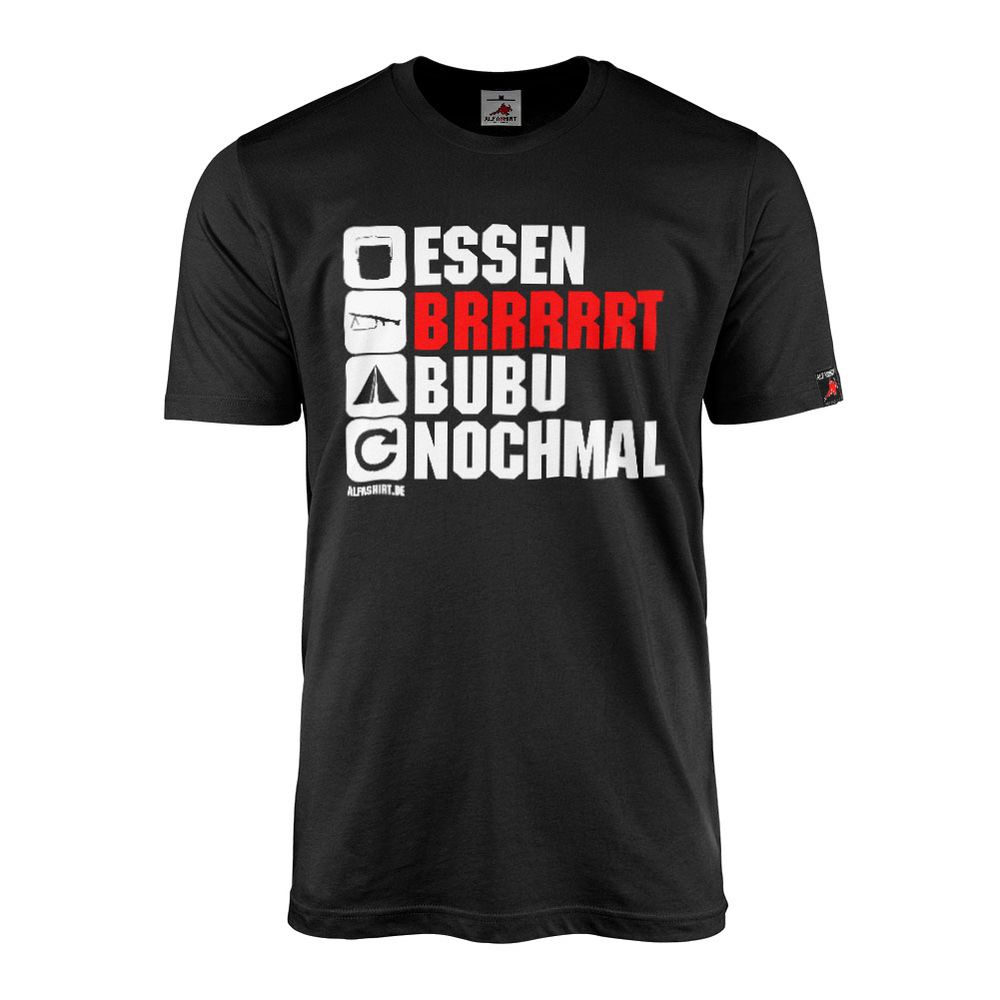 Soldaten Alltag MG3 BRRRT Grundausbildung Biwak Fun Humor schießen T-Shirt 20841