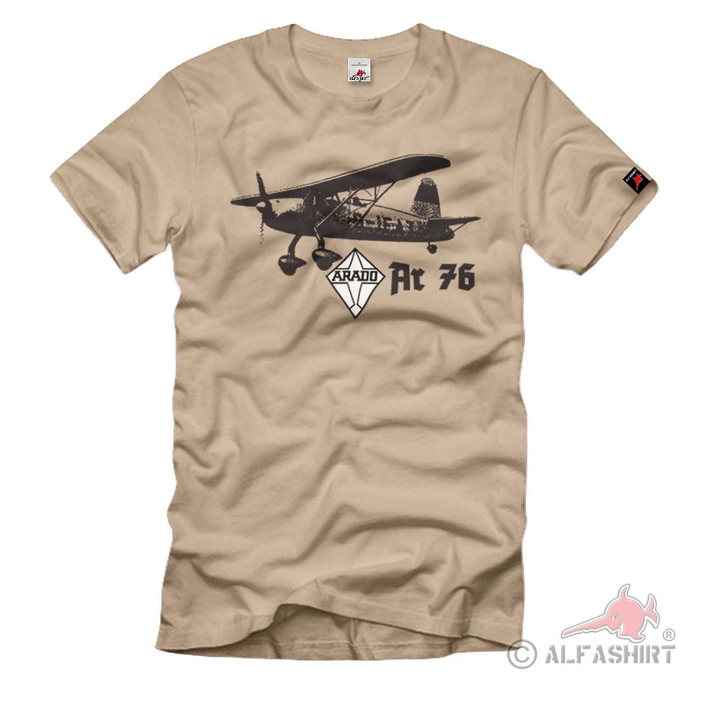 Arado Ar 76 Flugzeug Luftwaffe Schul Jagdflugzeug T-Shirt#36957