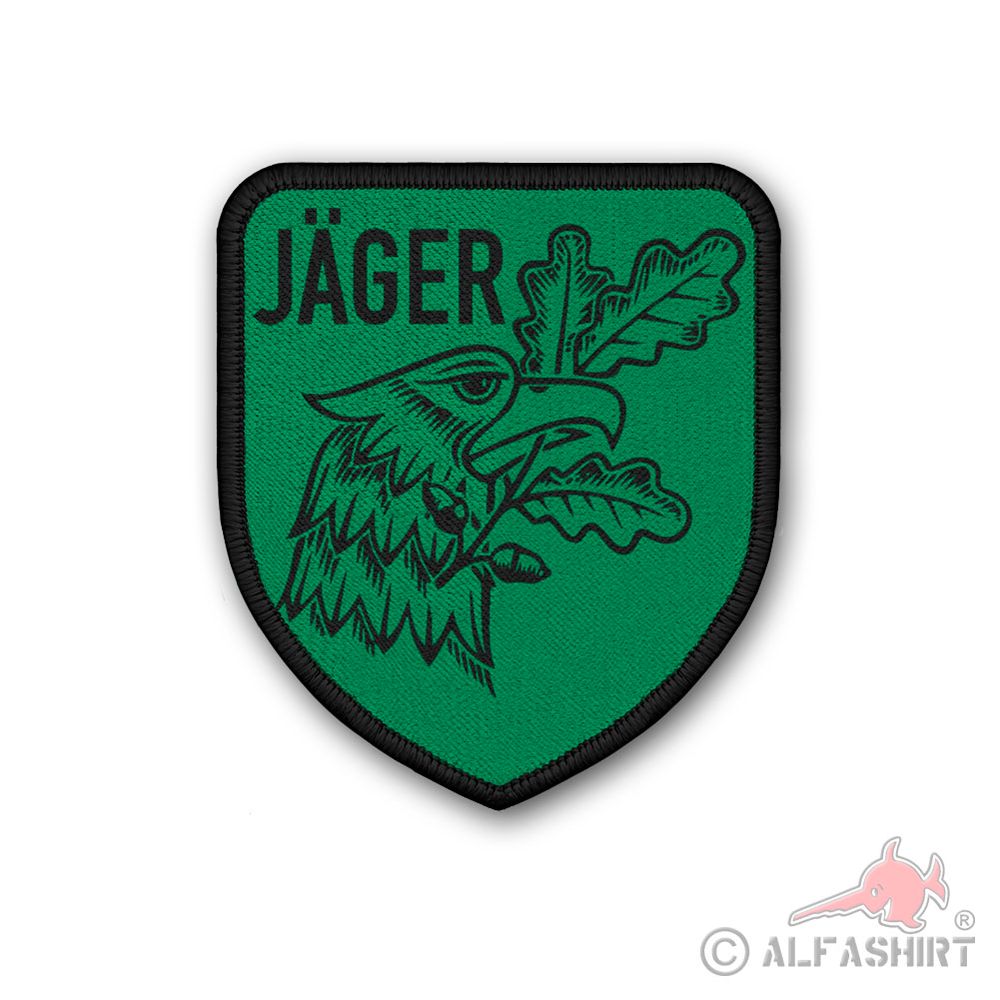 Patch Jäger Ehren Adler Eichenlaub Aufnäher  #43421