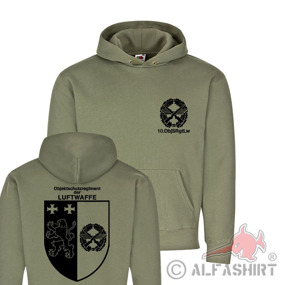 10 ObjSRgtLw Objektschutzregiment der Luftwaffe Friesland Kapuzenpullover #18191