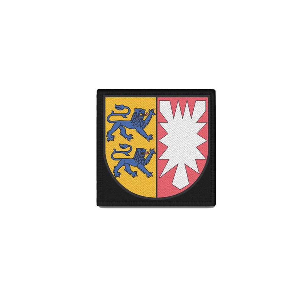 Patch Schleswig Holstein Signet Symbol Lion Nettle Leaf State Coat of Arms #46060