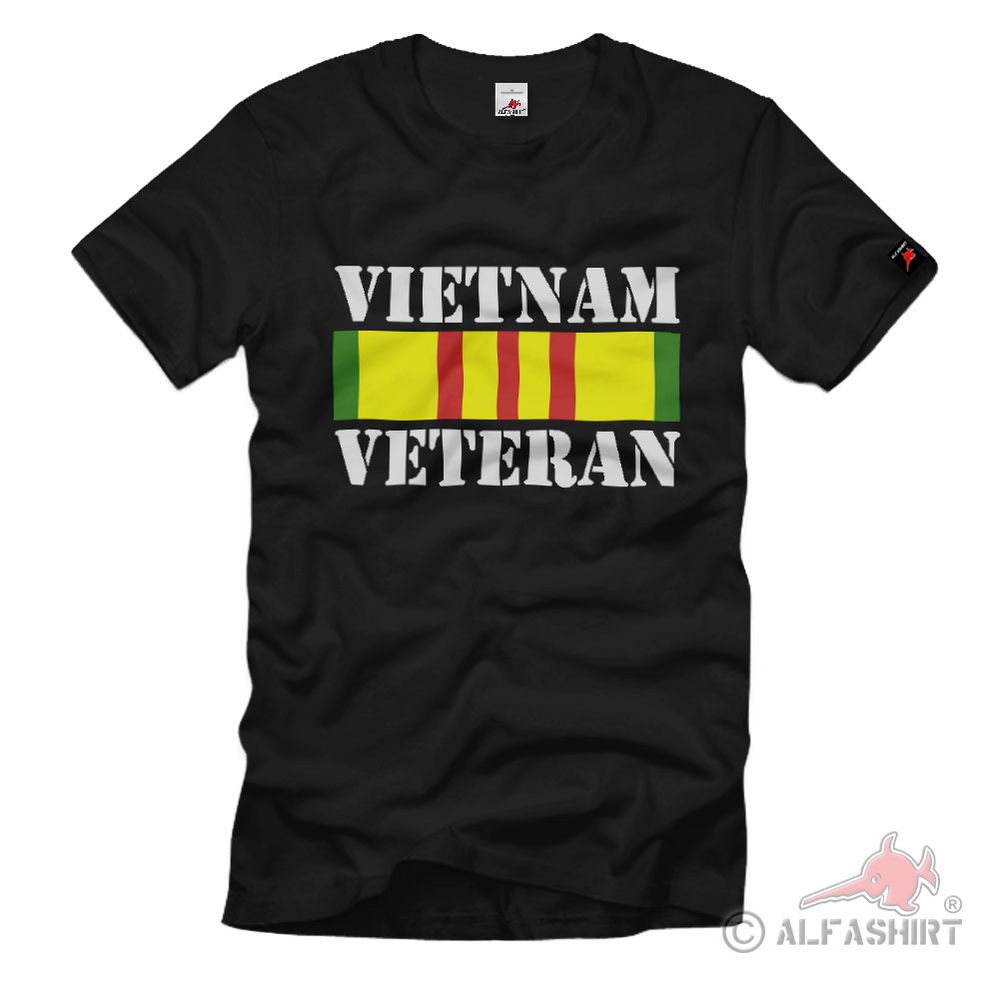 Vietnam War Veteran Badge Order Military Flag - T Shirt # 2250