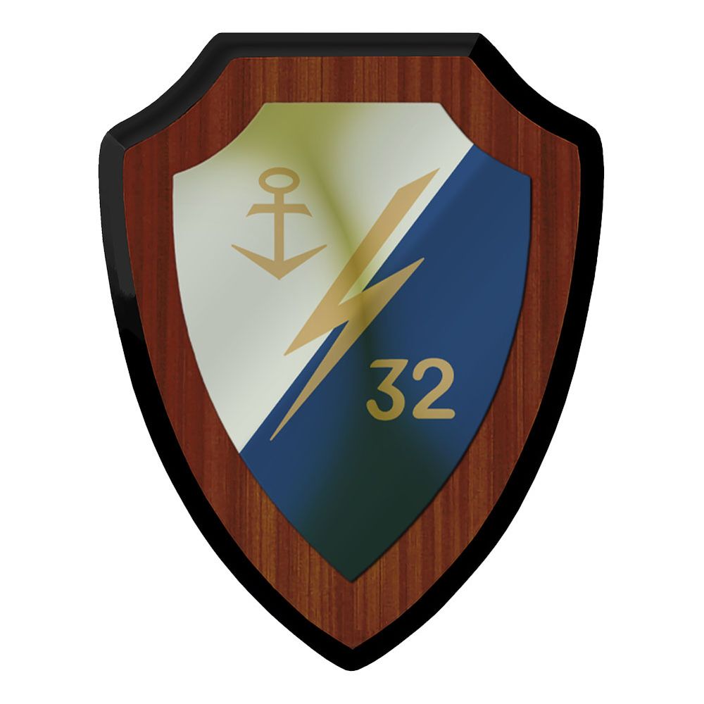 Wappenschild Fernmeldegruppe MFmGrp 32 Marine Bremen-Lesum #45492