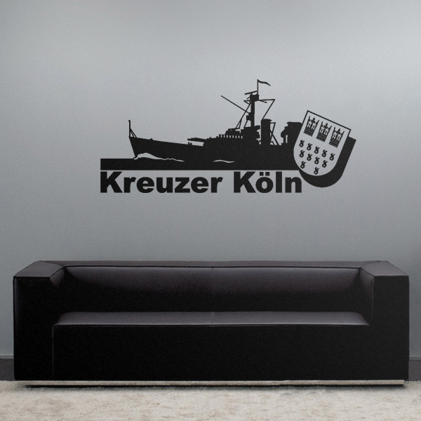 Cruiser Cologne Battleship Marine Cologne Wall Decal 45x100 # A1883