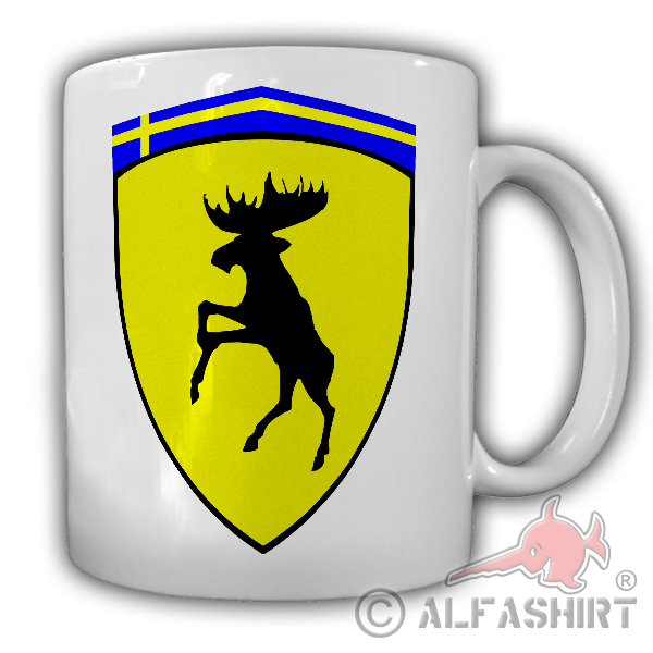 Wappen Elch Logo Schweden Autohersteller Kraftfahrzeug Tuning Tasse #26232