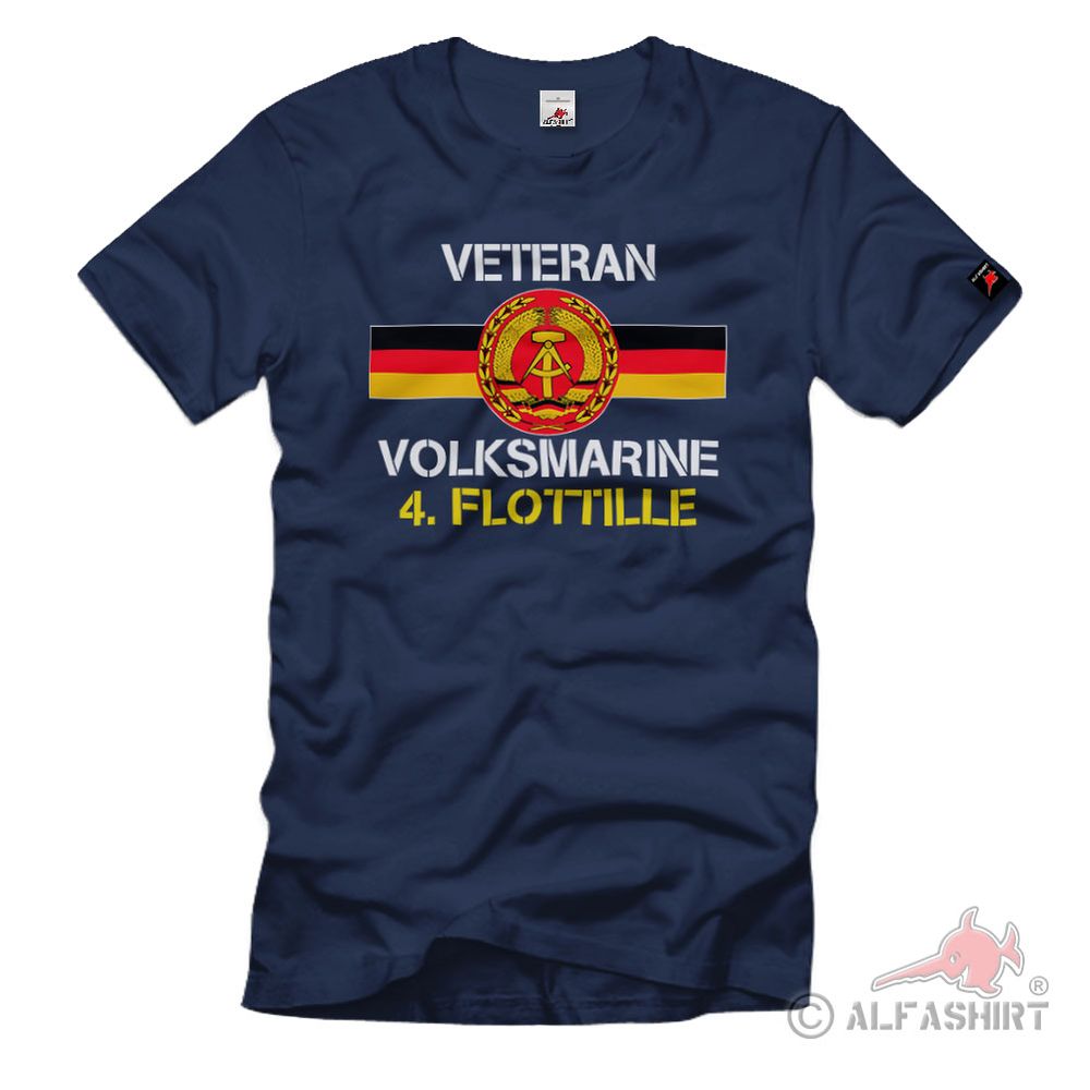 Veteran Volksmarine 4 Flotilla NVA DDR Marine VM Sailor T-Shirt # 37345