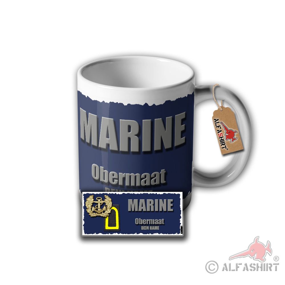 Tasse Marine Obermaat Personalisiert Tender Mosel A512 Kiel #32035
