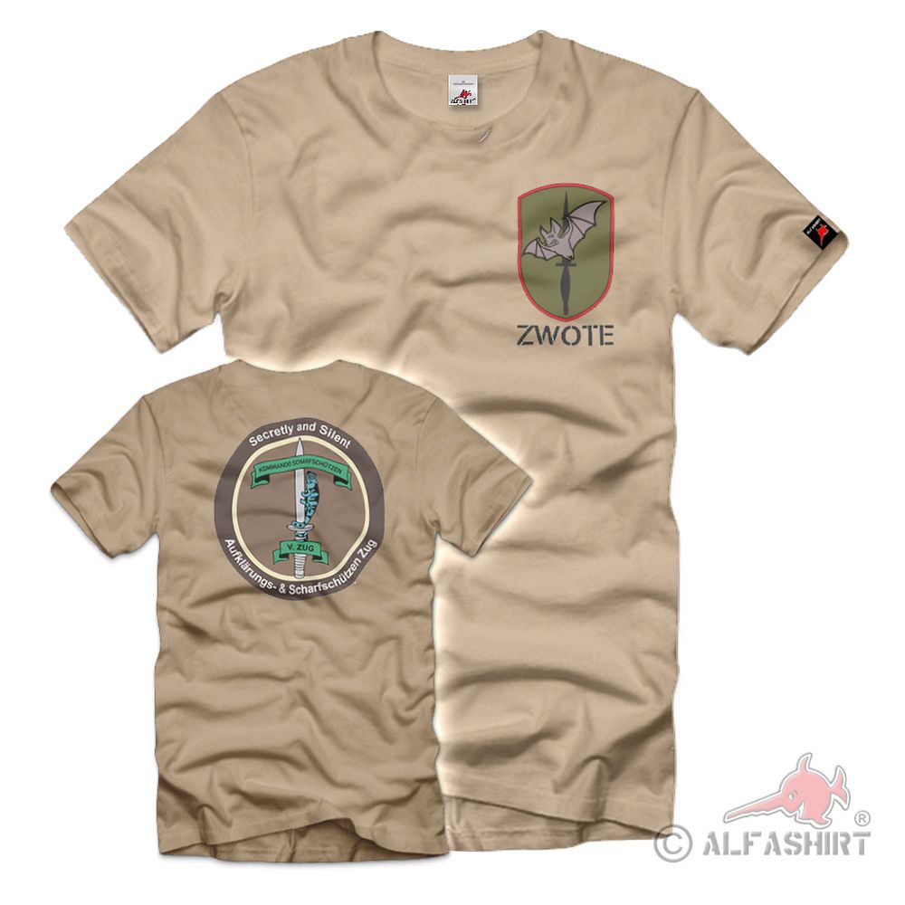 Aufklärungs und Scharfschützen Zug Kompanie 5 Einheit KSK T-Shirt#34942