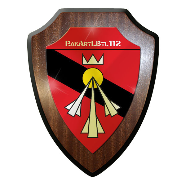 Wappenschild / Wandschild - RakArtLBtl 112 Raketen Artillerie Bataillon - #11725