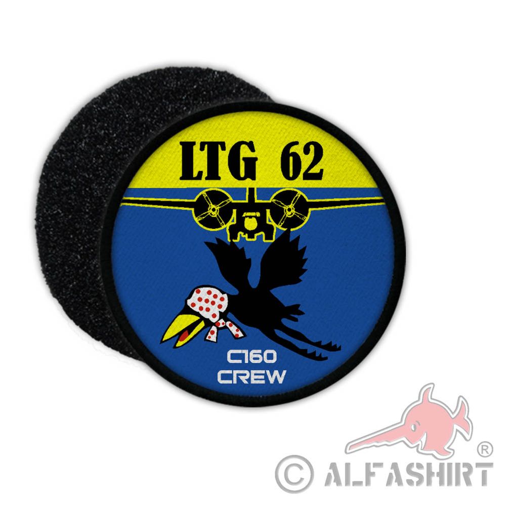 Patch LTG 62 C160 CREW Air Transport Squadron Air Force Crest Logo Raven # 31149