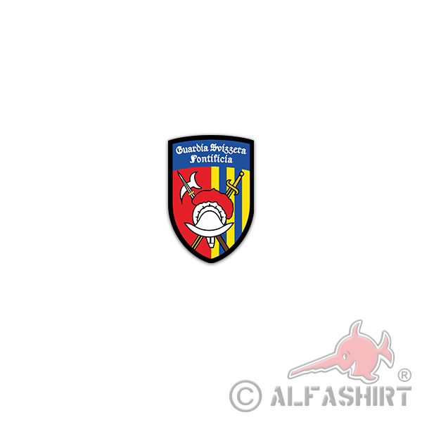 Aufkleber/Sticker Guardia Svizzera Pontificia Schweizergarde Cohors 5x7cm A3117