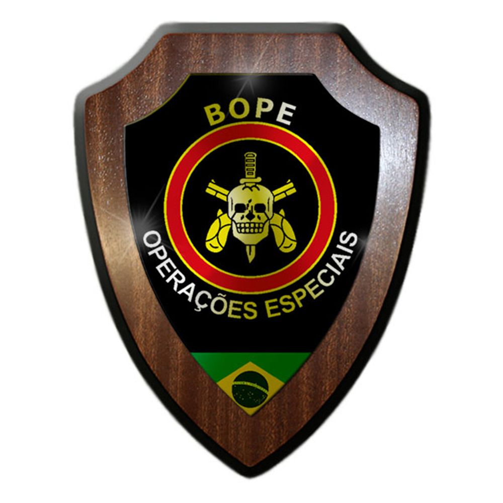 Heraldic shield / Wall sign - BOPE Batalhão de Operações Policiais Especiais # 14933
