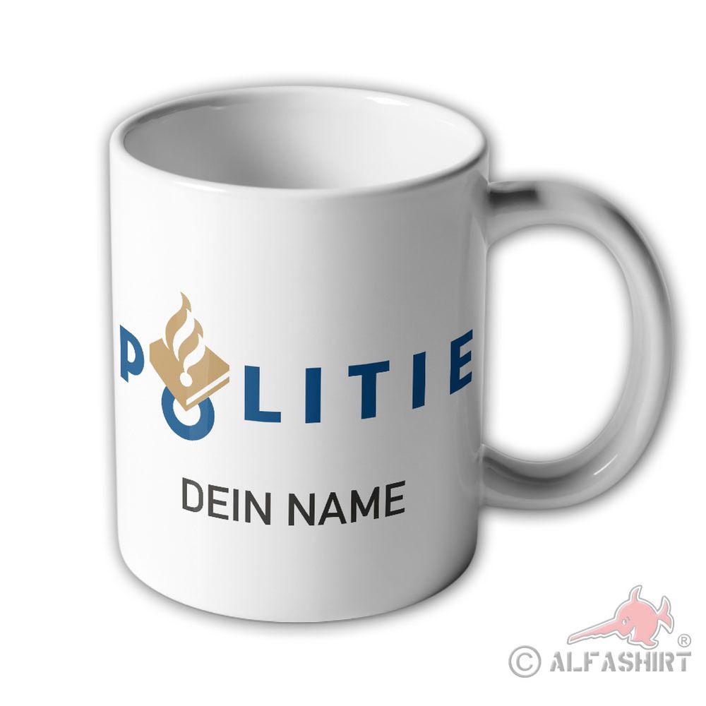 Tasse persoanlisiert Nationale Politie Landespolizei Polizei Niederlande #44821