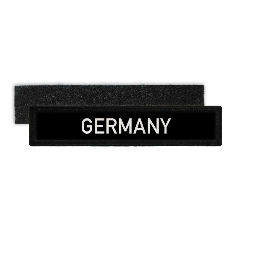 Namens-Schild Patch Germany Deutschland Schriftzug  Aufnäher Uniform#29163