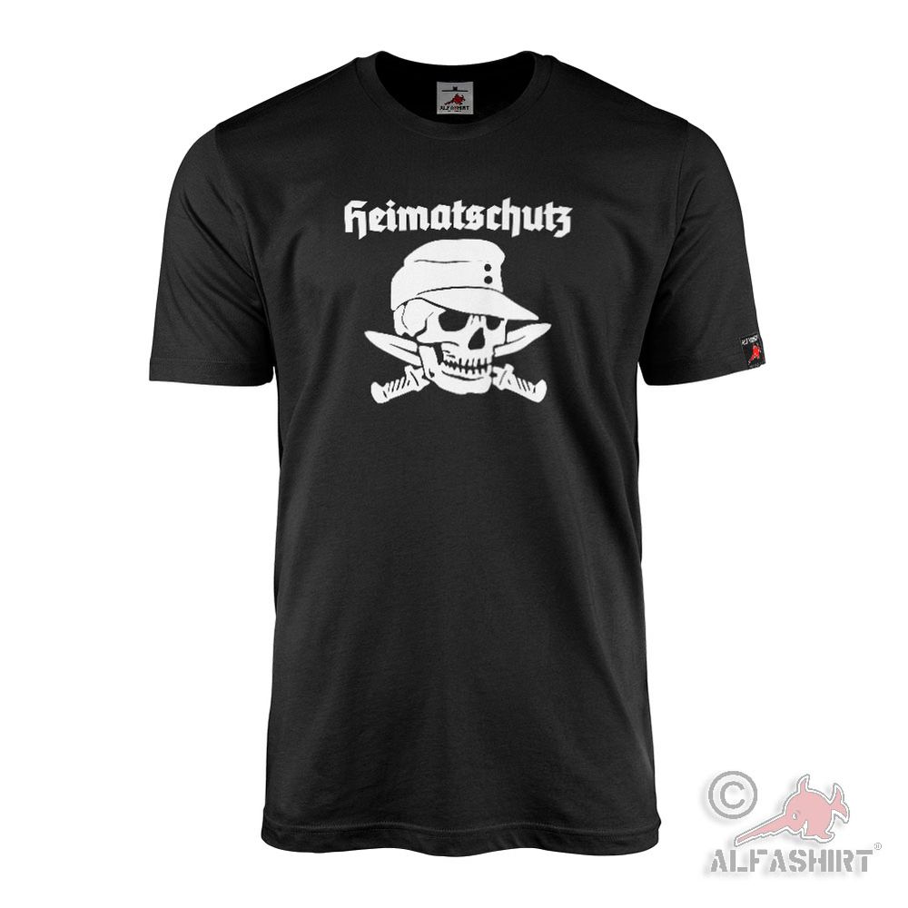 T-Shirt Heimatschutz Schädel Skull Feldmütze Dolch Kompanie #45194