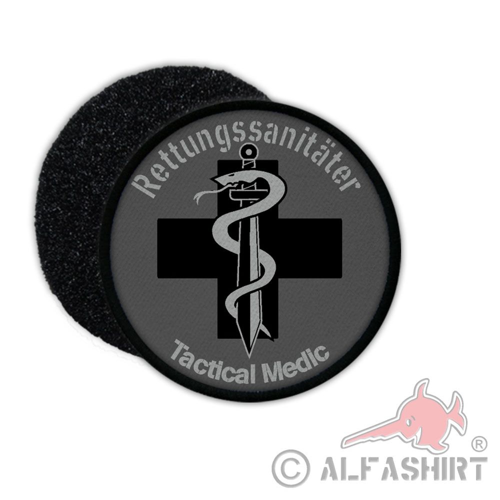 Patch Tactical Medic Sanitäter Polizei BW Tarn Nacht Grau Mediziner #31384