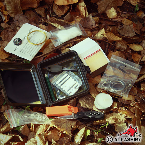 Survival Kit Wald Notfall Set Trecking Camping Multifunktionswerkzeug #16370